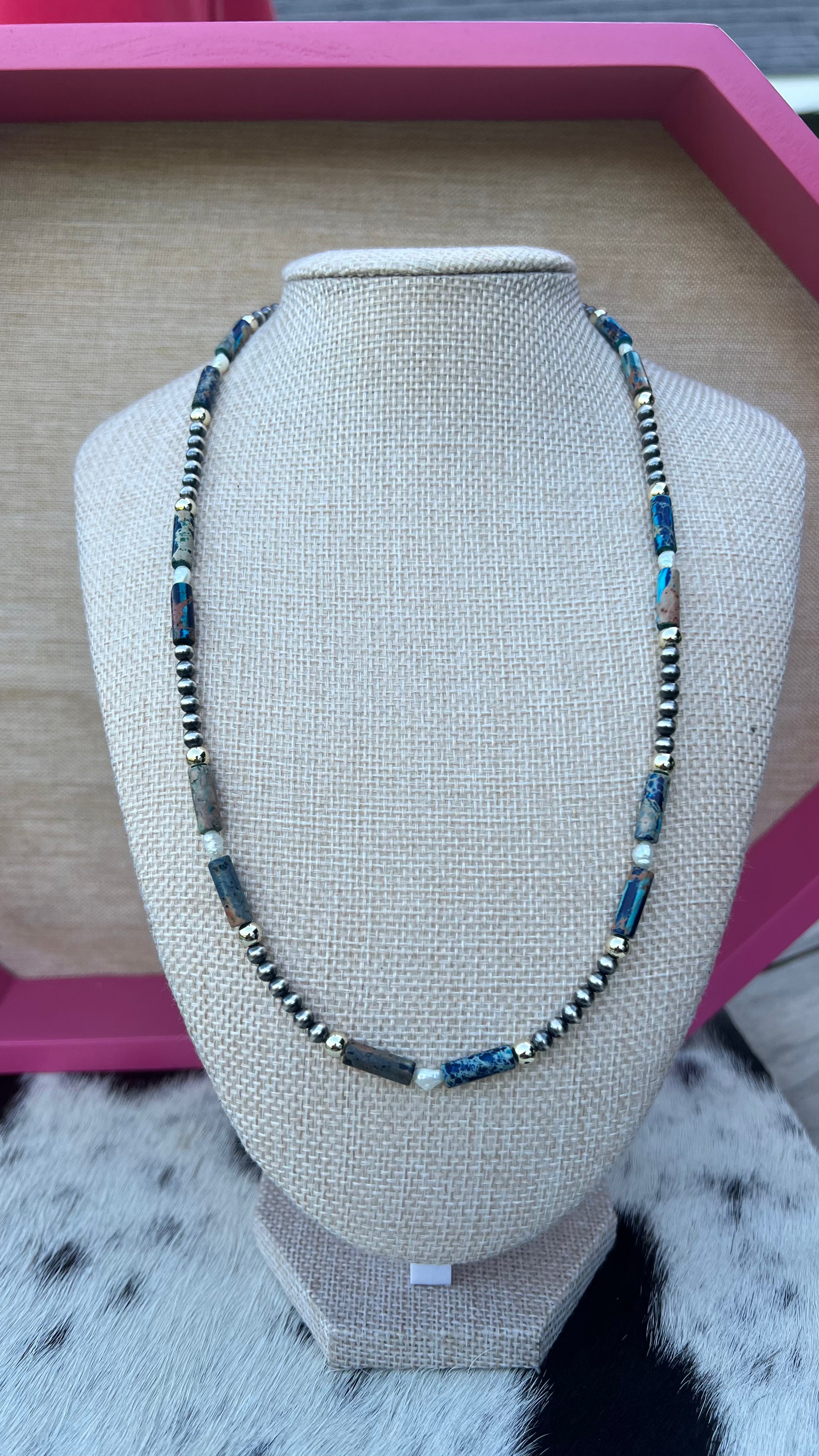 Golden Current Necklace