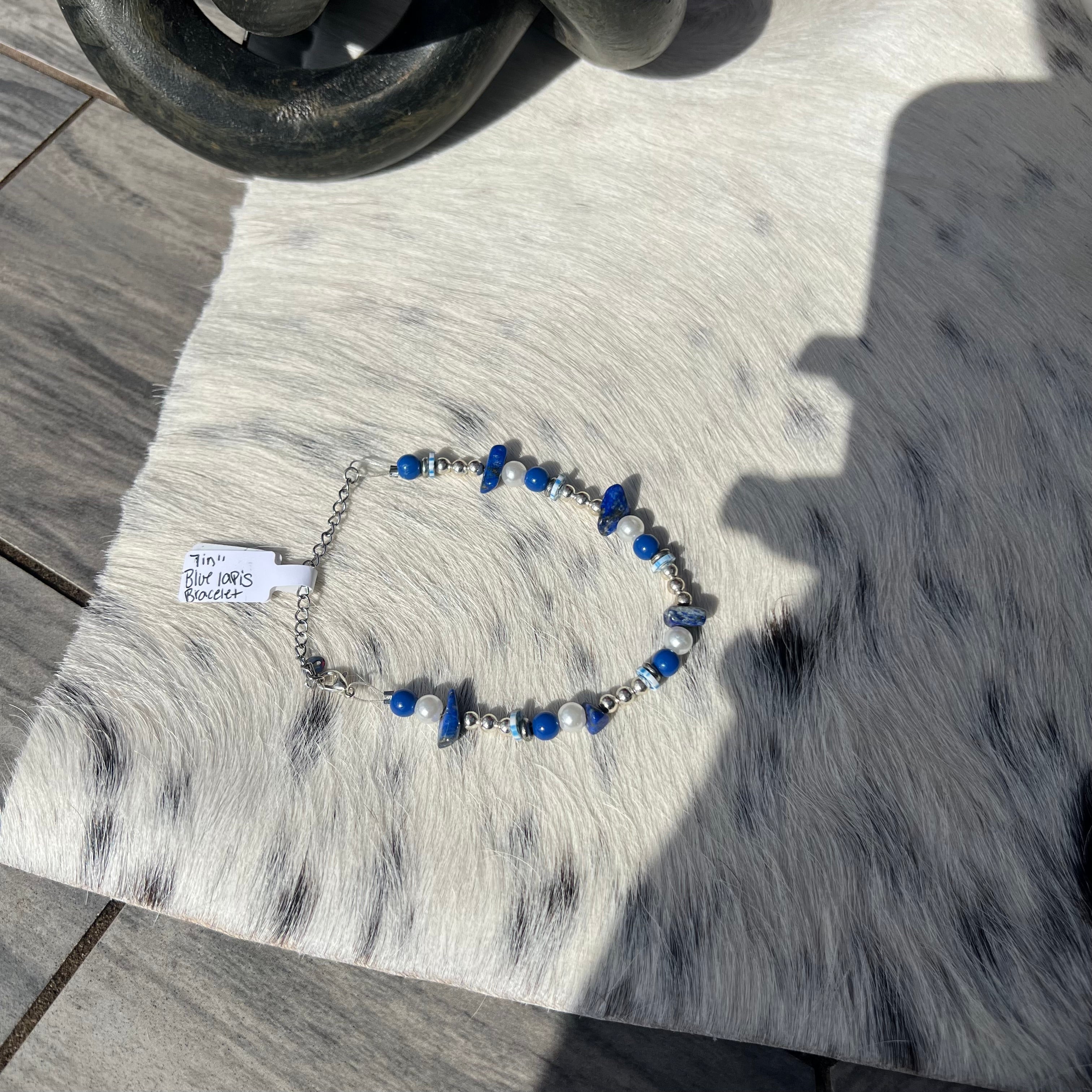 Lapis Chip Bracelat