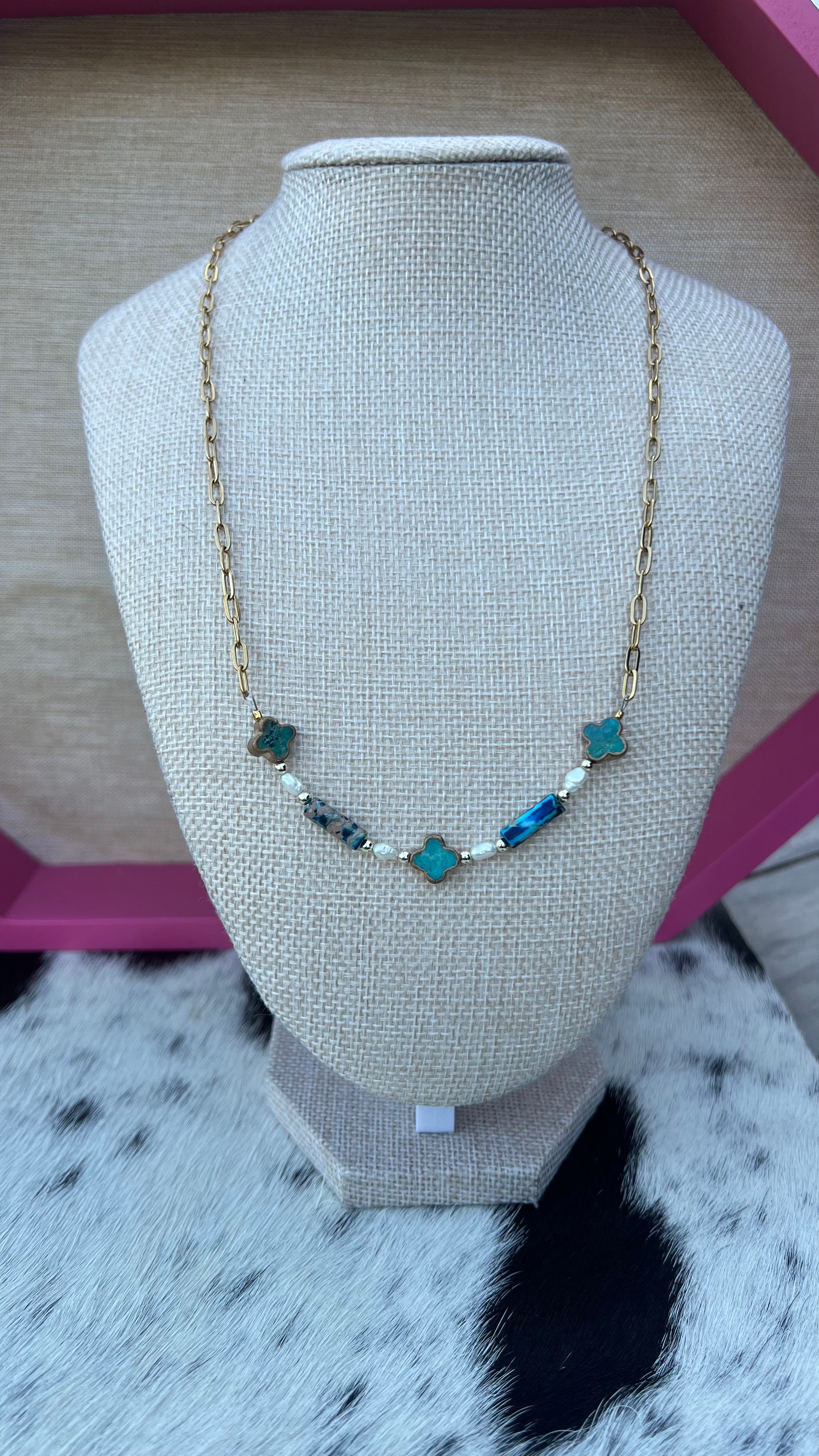 Cowgirl Gold Rush Bar Necklace