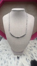 Graduated Pearl Bar Necklace